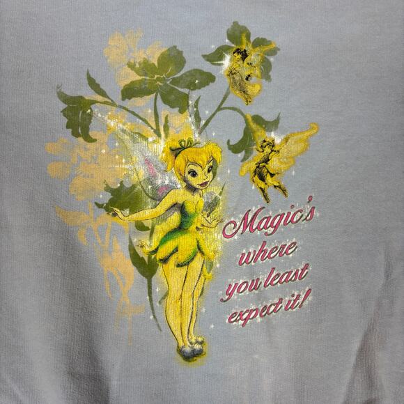 Vintage Disney Tinker Bell Magic's Where You Least Expect It Sweatshirt - Picture 3 of 13